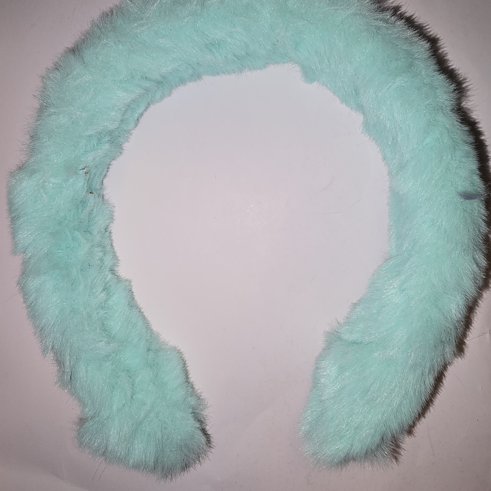 Fluffy Mint Green Kids Headband